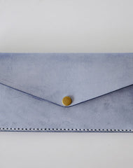 Handmade LEATHER Womens Long Wallet Leather Envelope Long Wallet FOR Women