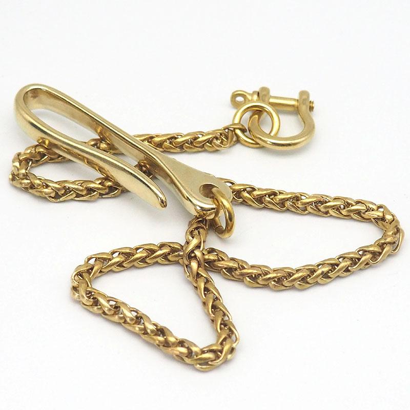 Badass Gold Double Long Skull Biker Wallet Chain Pants Chain wallet Ch