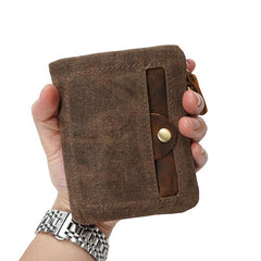 Mens Canvas Small Wallets for men Bifold Cool Men billfold Small Wallet