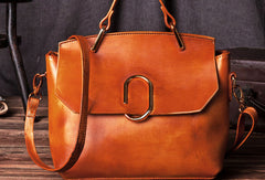 Handmade Leather handbag purse shoulder bag for women leather shopper bag - EverHandmade