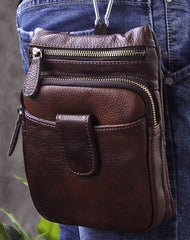 Vintage Leather Belt Pouches for Men Waist Bag BELT BAGs Shoulder Bag For Men