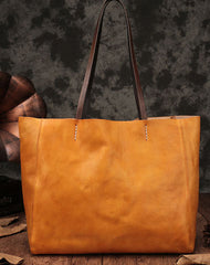 Fashion Brown Large Leather Tote Bag Shopper Bag Big Black Tote Purse For Women