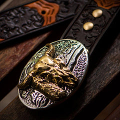 Black Genuine Cool Leather Mens Belt Custom Leather Men Belt for Men
