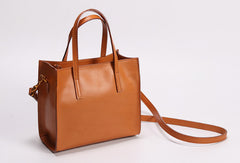Brown Womens Leather Tote Purse Handbag Shoulder Bag Small for Women Leather Shopper Bag - EverHandmade