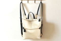 Genuine Leather Backpack Bag Shoulder Bag Handbag Purse For Women - EverHandmade