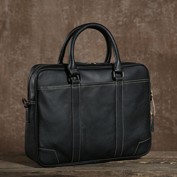 Handmade Leather Mens Cool Messenger Bag Work Bag Business Bags Briefcase Bag for men