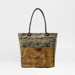 Casual Canvas Leather Black Ladies Mens Shopping Bag Tote Bag Shoulder Bag Tote Purse For Women