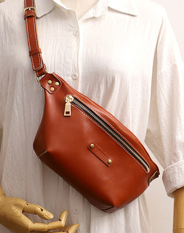 Cute Brown LEATHER Sling Bag Womens Side Bag WOMEN SHOULDER BAG Small Crossbody Purse FOR WOMEN