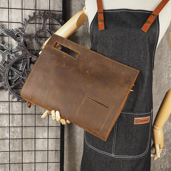 Cool Leather Mens Leather Large Clutch Wristlet Bag Shoulder Bag Side Bag for Men