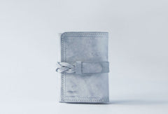 Handmade leather braided personalized custom clutch purse billfold triple wallet purse clutch women - EverHandmade