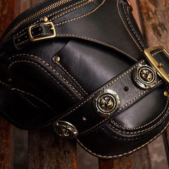 Leather Belt Pouch Mens Small Cases Waist Bags Hip Pack Belt Bags for Men