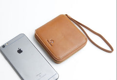 Genuine Leather Cute billfold Slim Zipper Wallet Card Holder Wallet Purse For Women Girl