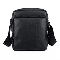BADASS Black LEATHER MENS Small Ipad SHOULDER BAG SIDE BAG COURIER BAG MESSENGER BAG FOR MEN