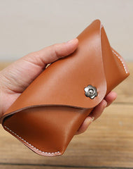 Handmade LEATHER Womens Sunglasses Box Case Green Glasses Holder For Men