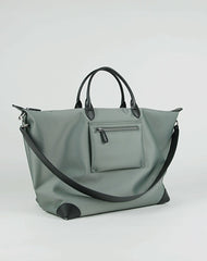 Green Womens Nylon Shoulder Totes Green Womens Nylon Shoulder Handbag Nylon Handbag Purse for Ladies