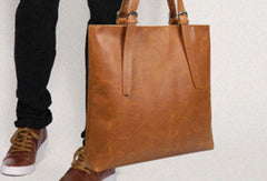 Handmade Leather handbag shoulder bag large tote for women leather shopper bag