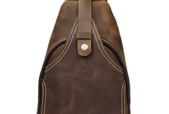 Cool Mens Leather Chest Bags Sling Bag Sling pack Shoulder sling bag For Men