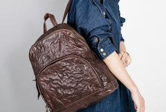 Handmade Genuine Leather Laptop Bag Travel Bag Backpack Bag Shoulder Bag Leather Purse For Women