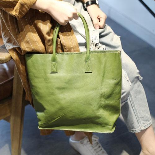 Green Womens Shopper Bag Tote Bag Purse Leather Tote Purse - Annie Jewel