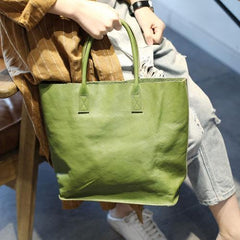 Green Womens Shopper Bag Tote Bag Purse Leather Tote Purse - Annie Jewel