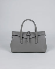 Womens Navy Work Leather Handbag Purse Leather Gray Work Shoulder Bag Handbag Purse for Ladies