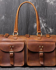 Cool Leather Mens Travel Bag Overnight Bag Work Handbag Business Travel Bags for Men