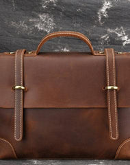 Leather Mens 13inch Laptop Bag Briefcase Work Handbag Business Bag for Men