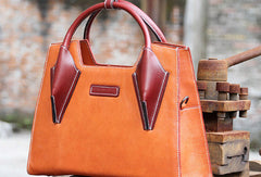 Handmade handbag purse leather crossbody bag purse shoulder bag for women