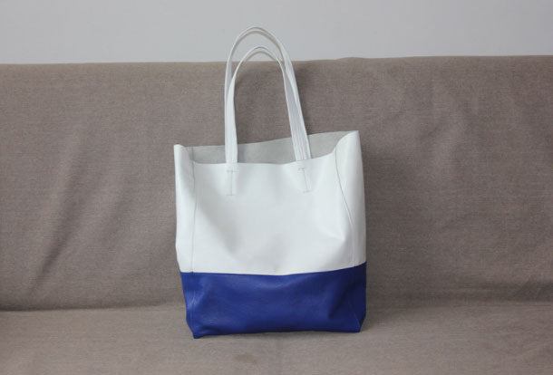 Fashion Leather Bag Handmade Assorted Colors Tote Bag Shoulder Bag Handbag For Women - EverHandmade