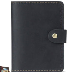 Cool Leather Mens Small Passport Wallet Slim billfold Travel Wallets for Men