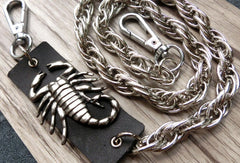 Sliver biker trucker punk scorpion hook wallet Chain for chain wallet biker wallet trucker wallet