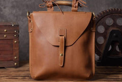 Vintage leather mens Small Messenger bag Shoulder Laptop bag Briefcases - EverHandmade