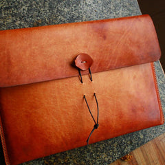 Handmade Mens Leather iPad air2 Case Leather File Case File Holder