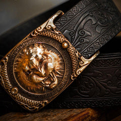 Handmade Cool Leather Mens Belt Leather Men Black Belts for Men