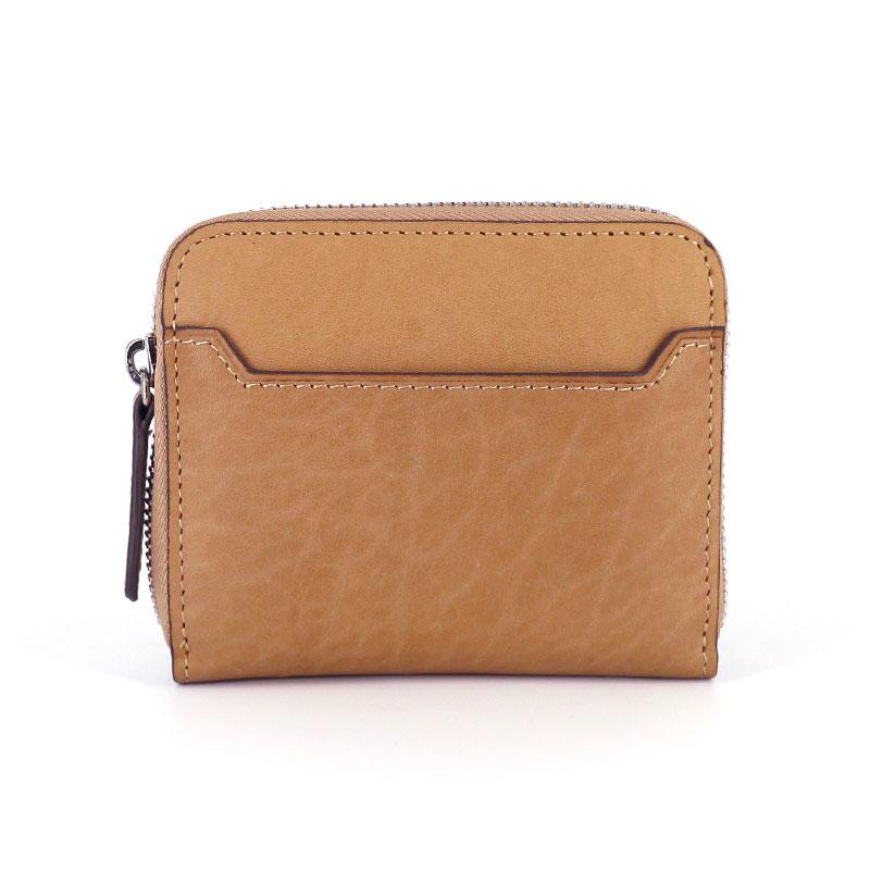 Leather Mens Zipper Front Pocket Wallet Card Wallet Slim billfold Small Change Wallet for Men