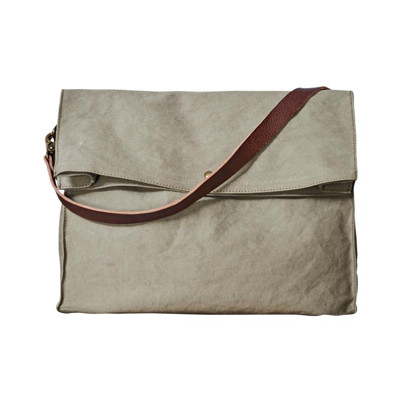 Canvas Mens 14 inches Side Bags Canvas Satchel Messenger Bags Canvas Travel Courier Bag for Men