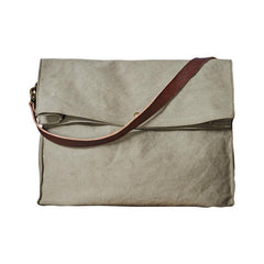 Canvas Mens 14 inches Side Bags Canvas Satchel Messenger Bags Canvas Travel Courier Bag for Men