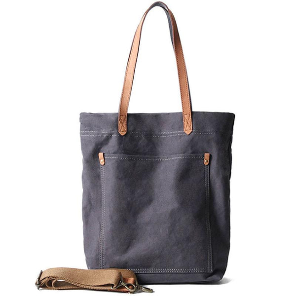 Khaki Vintage Canvas Men Womens Large Tote Bag Green Canvas Shoulder Tote Bag Sh ZOY0159012
