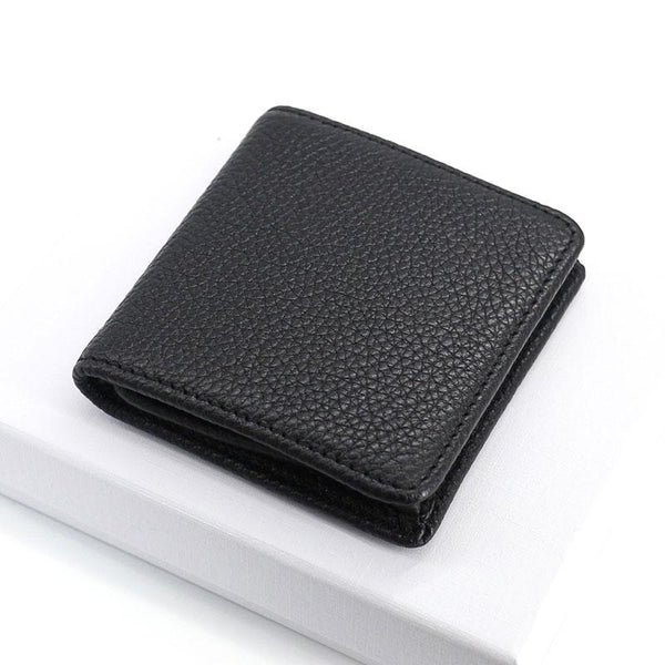 Leather Mens Small Change Wallet Coin Wallet Front Pocket Wallet for Men