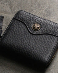 Cute LEATHER Womens Small Wallet Bifold Zipper Small Wallet FOR Women