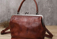 Handmade Leather handbag purse shoulder bag for women leather shopper bag - EverHandmade