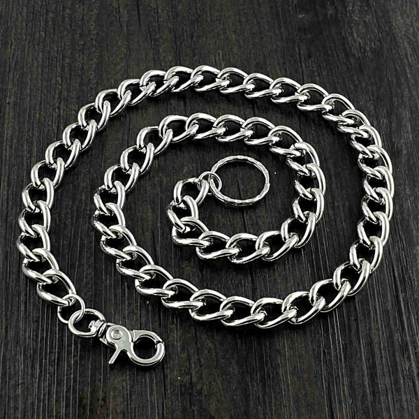 Silver Biker Wallet Chain Long Pants Chain Womens Jeans Chain Long Wallet Chain For Men