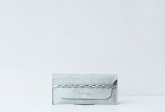 Handmade leather braided personalized custom clutch purse long wallet purse clutch women - EverHandmade