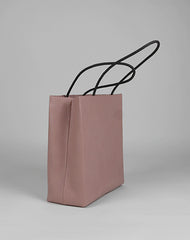 Cute Womens Small Black Leather Shoulder Tote Bag Small Best Tote Shopper Bag Purse for Ladies