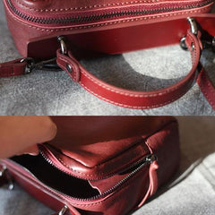 Best Leather Zip Women's Small Square Crossbody Bag Purse - Annie Jewel