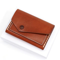 Leather Mens Card Wallet Front Pocket Wallet Small Slim Wallet Change Wallet for Men