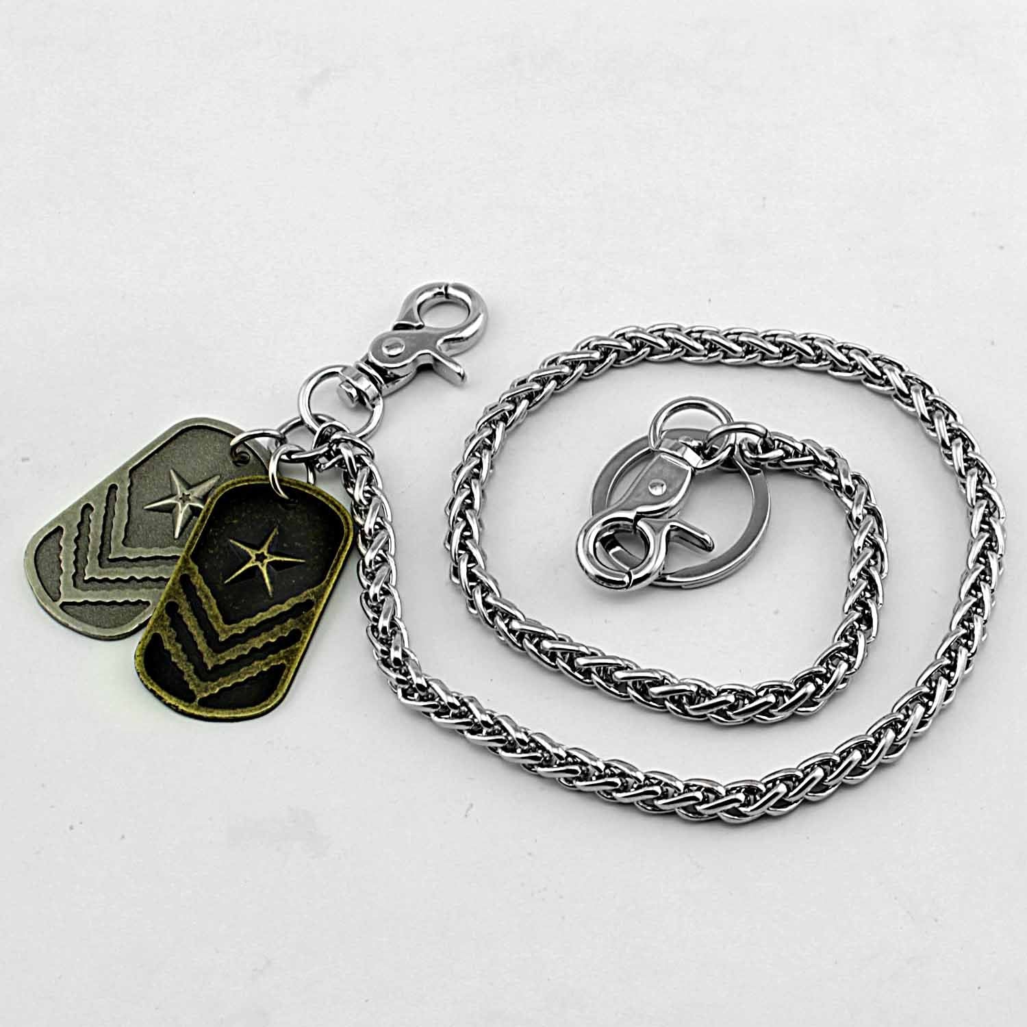 Cool Silver Tag Men's Pants Chain Biker Wallet Chain jeans chain jean chain Wallet Chain For Men