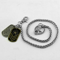 Cool Silver Tag Men's Pants Chain Biker Wallet Chain jeans chain jean chain Wallet Chain For Men