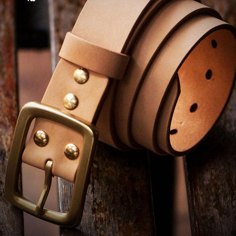 Handmade  Leather Mens Belts Custom Cool Leather Men Black Belts for Men