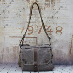 Fashion Canvas Black Mens Small Postman Bag Canvas Messenger Bags Courier Bag For Men